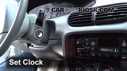 1998 Chrysler Cirrus LXi 2.5L V6 Horloge Régler l'horloge